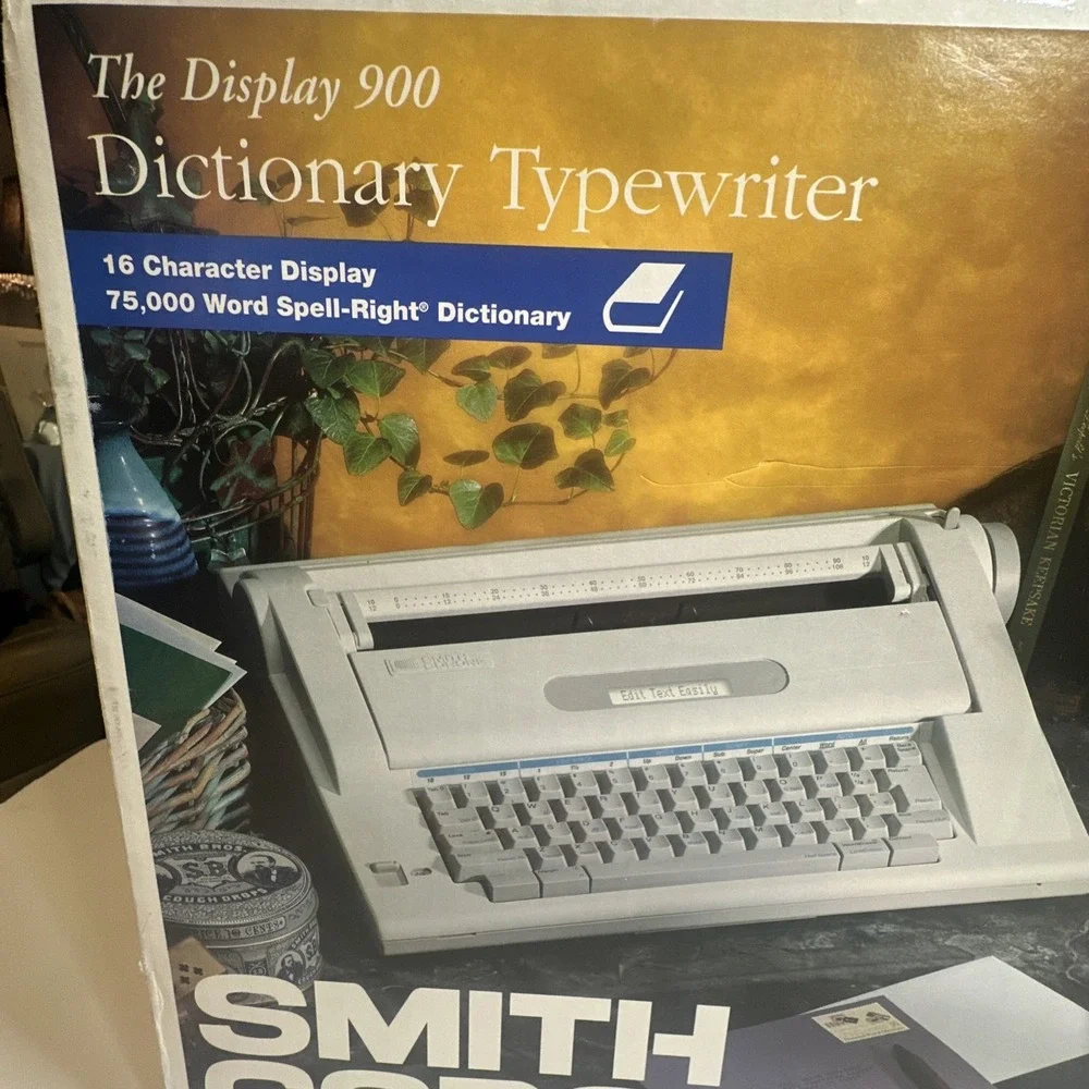 The Display 900 Dictionary Typewriter Vintage Smith Corona Compact Tested NA3HH